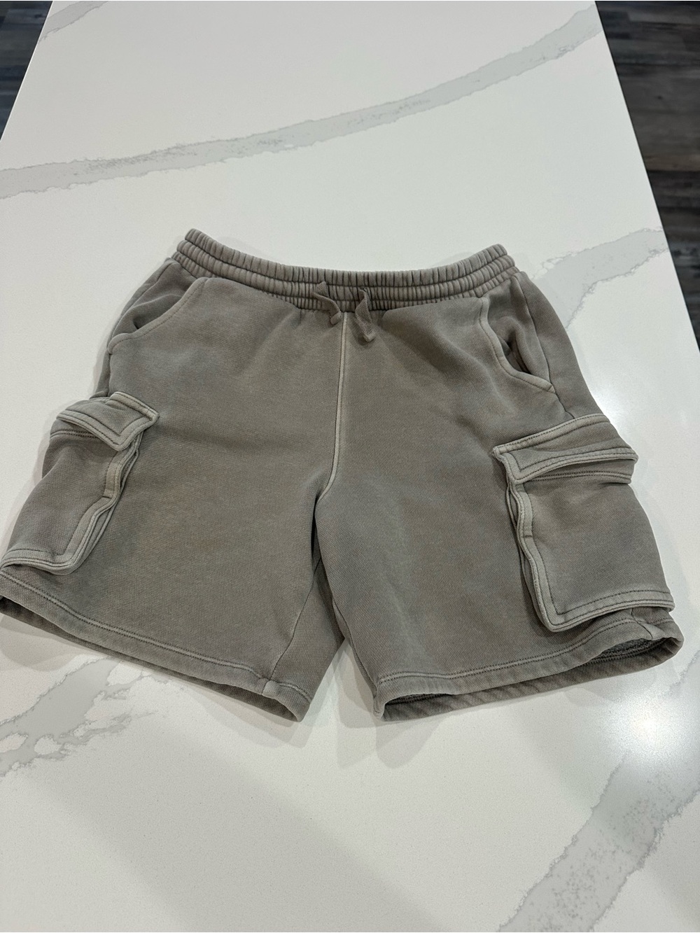 wonder nation Gray Olive Cargo Pocket Shorts